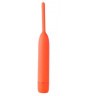 Оранжевый вибромассажер из силикона Delight - 18,5 см.