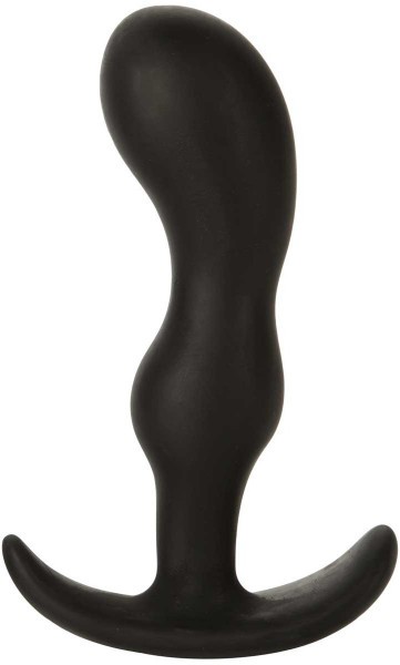 Черная анальная пробка для ношения Mood Naughty 2 4.5  Silicone - 11,4 см.