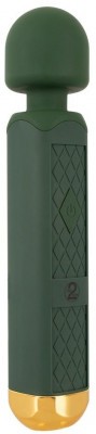 Зеленый wand-вибромассажер Luxurious Wand Massager - 22,2 см.
