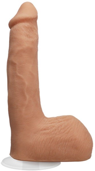 Телесный фаллоимитатор-реалистик Signature Cocks Seth Gamble со съемной присоской - 20,3 см.