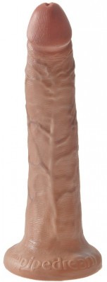 Фаллоимитатор-мулат с присоской 7  Cock - 17,8 см.