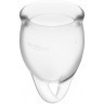 Набор прозрачных менструальных чаш Feel confident Menstrual Cup